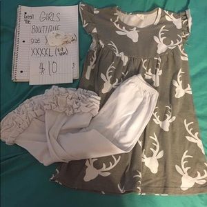🍭Girls Deer Boutique Outfit size 8/9🍭